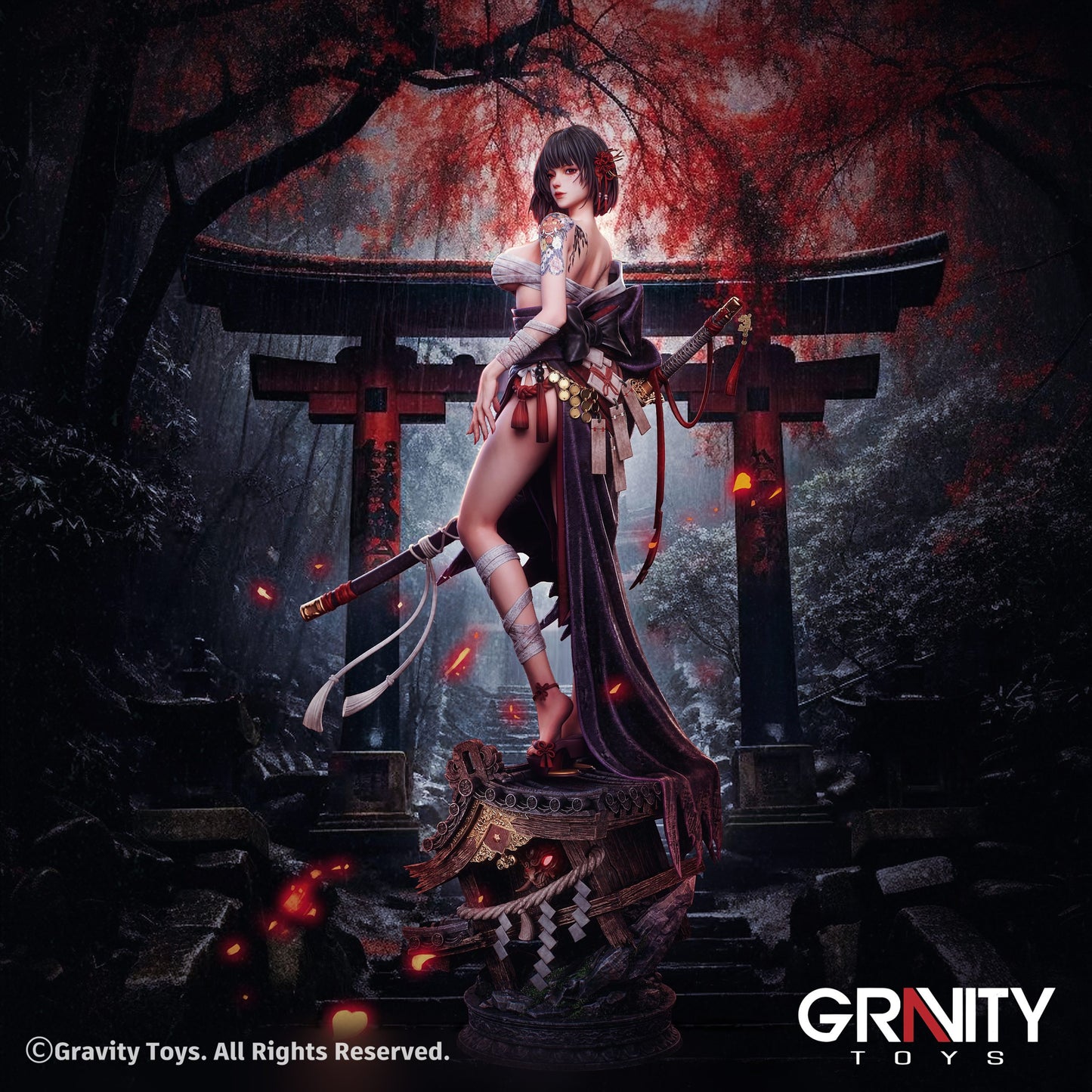 [Pre-Order] Gravity Toys Studio - Statue - Original - Oiran Higanbana (Licensed)