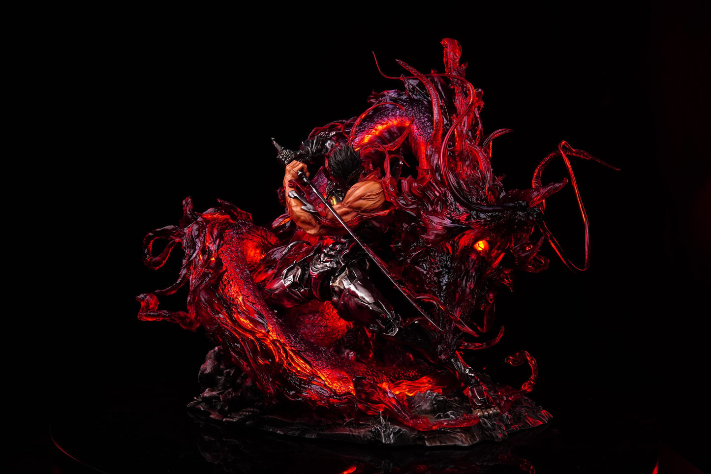 [Warehouse in Stock] Iron Curtain Studio - Statue - Overwatch - Blachwatch Genji