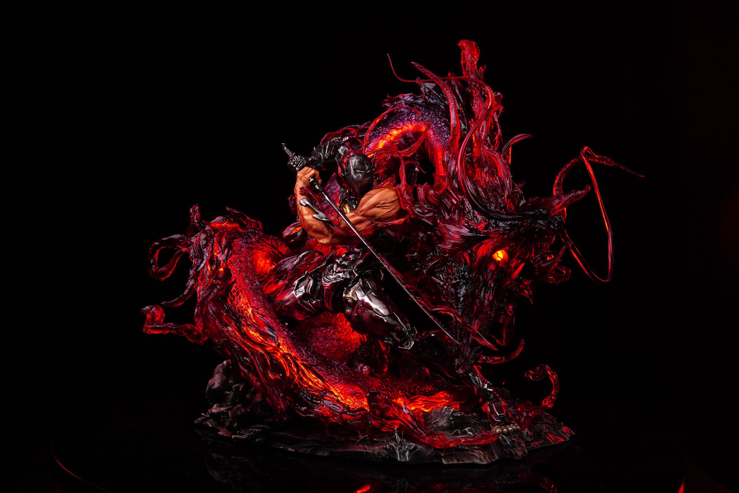 [Warehouse in Stock] Iron Curtain Studio - Statue - Overwatch - Blachwatch Genji
