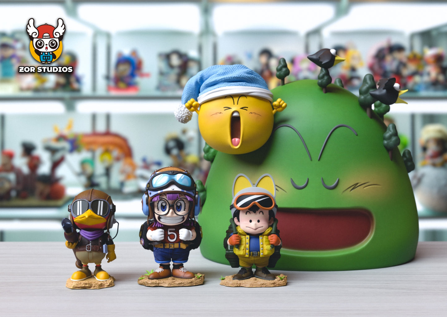 [Pre-Order Closed] ZOR Studio - Statue - Dr. Slump - Penguin Village Family Portrait Series 7th Series Soramame Biisuke