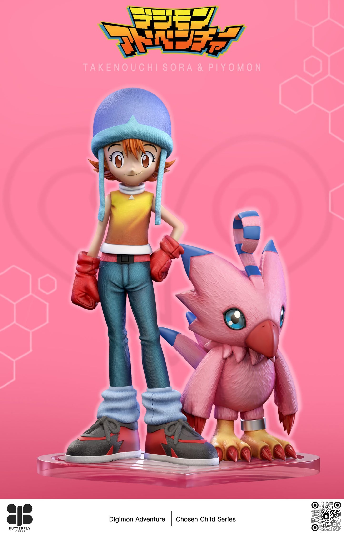 [Pre-Order] Butterfly Studio - Statue - Digimon - Sora Takenouchi and Piyomon