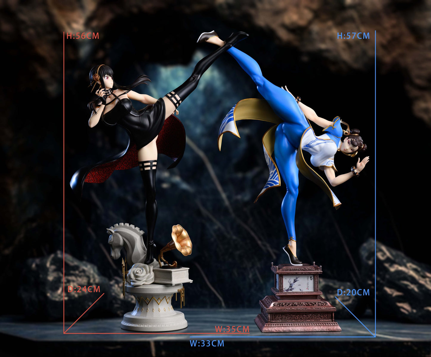 [Pre-Order] Xpic Studio - Statue - Street Fighter/Spy x Family - Chun-Li vs Yor Forger