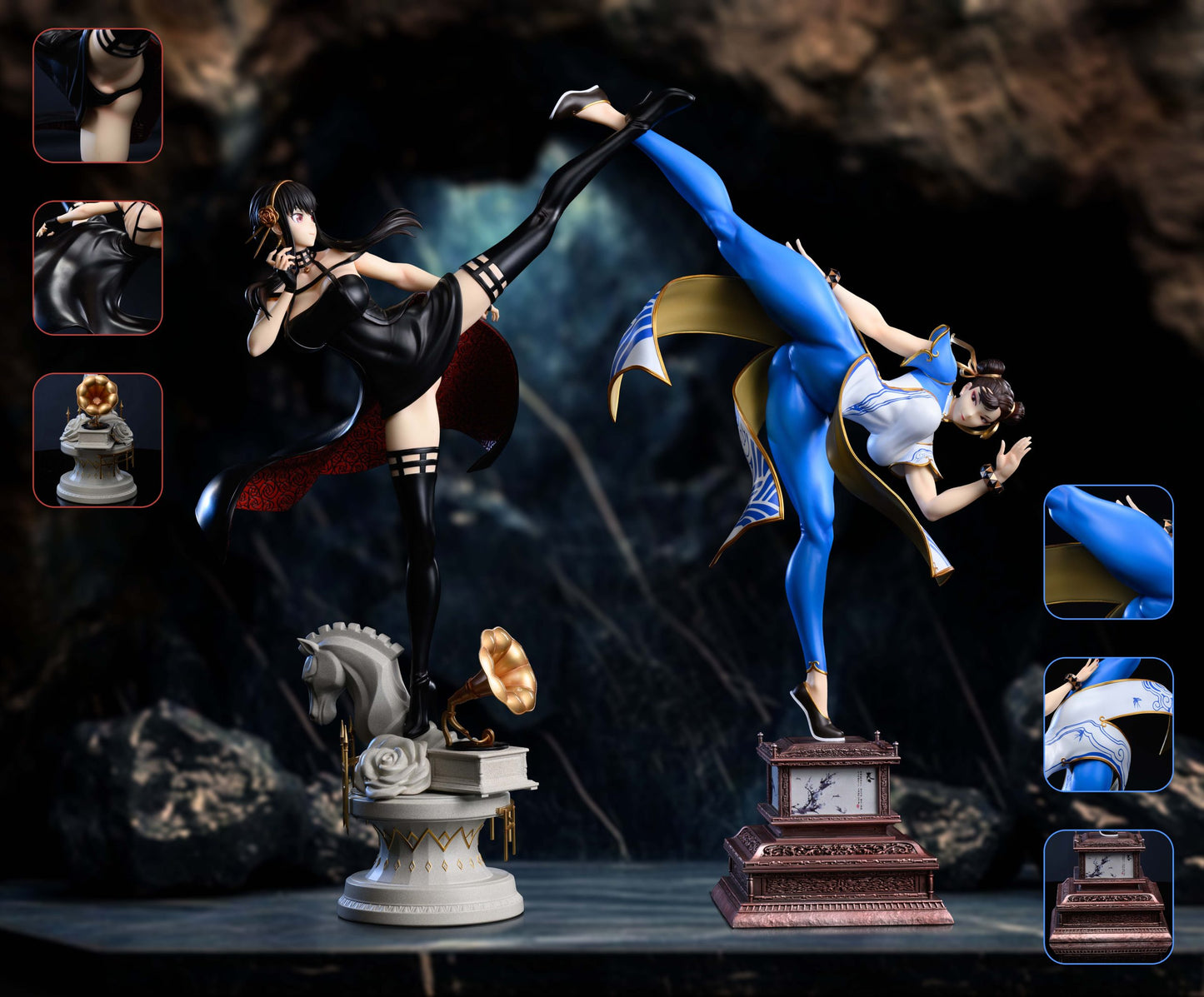 [Pre-Order] Xpic Studio - Statue - Street Fighter/Spy x Family - Chun-Li vs Yor Forger