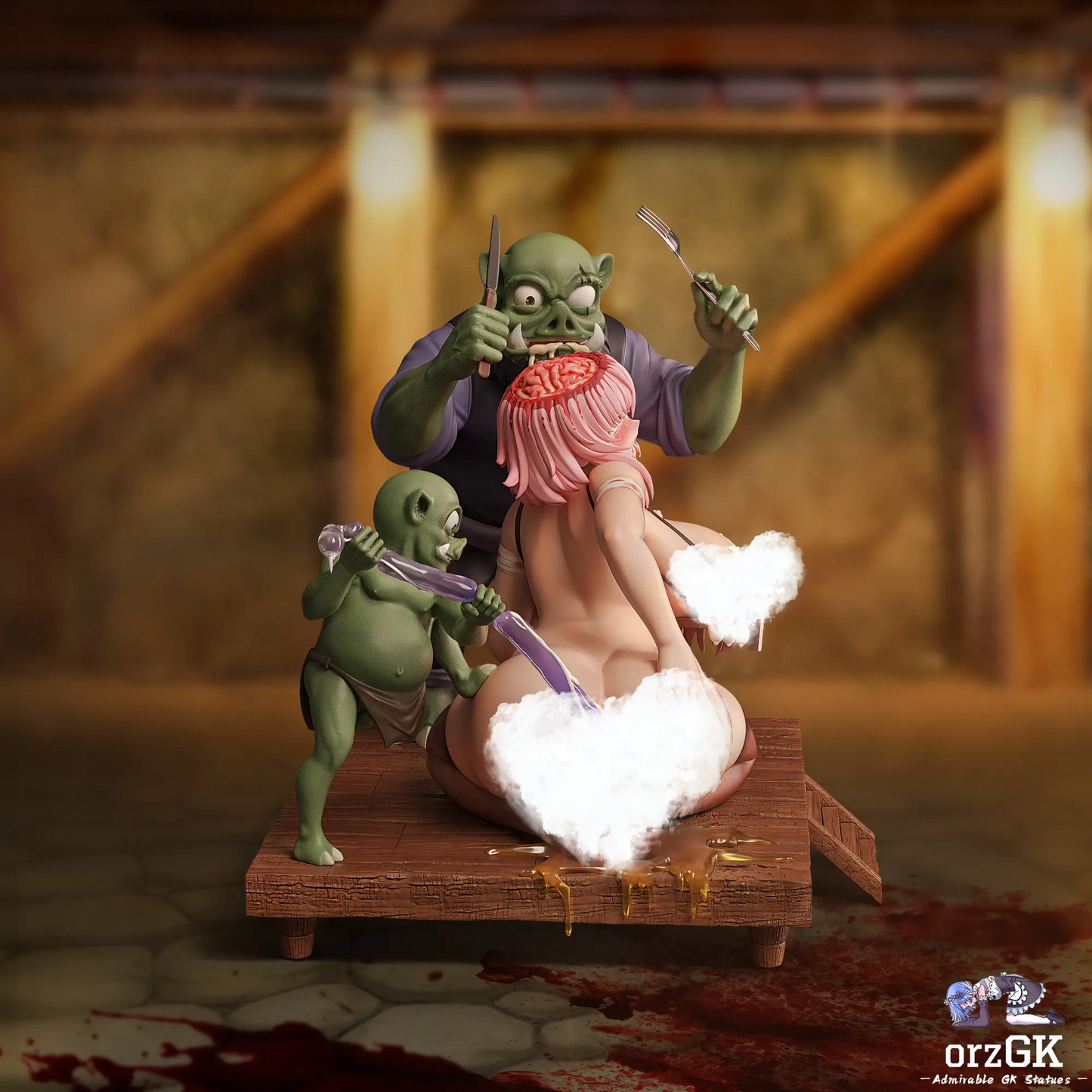 [Pre-Order] Yi Ri Tuan Dui Studio - Statue - Original - Inferior Meat Livestock (Licensed)