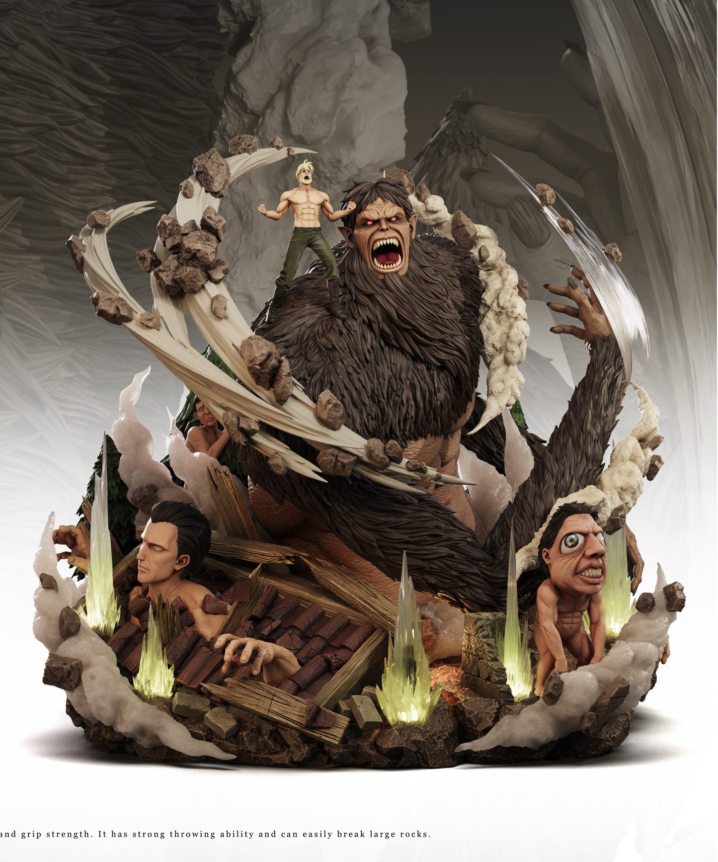 [Pre-Order Closed] Freedom Studio - Statue - Attack on Titan - 016 Zeke Yeager & Beast Titan