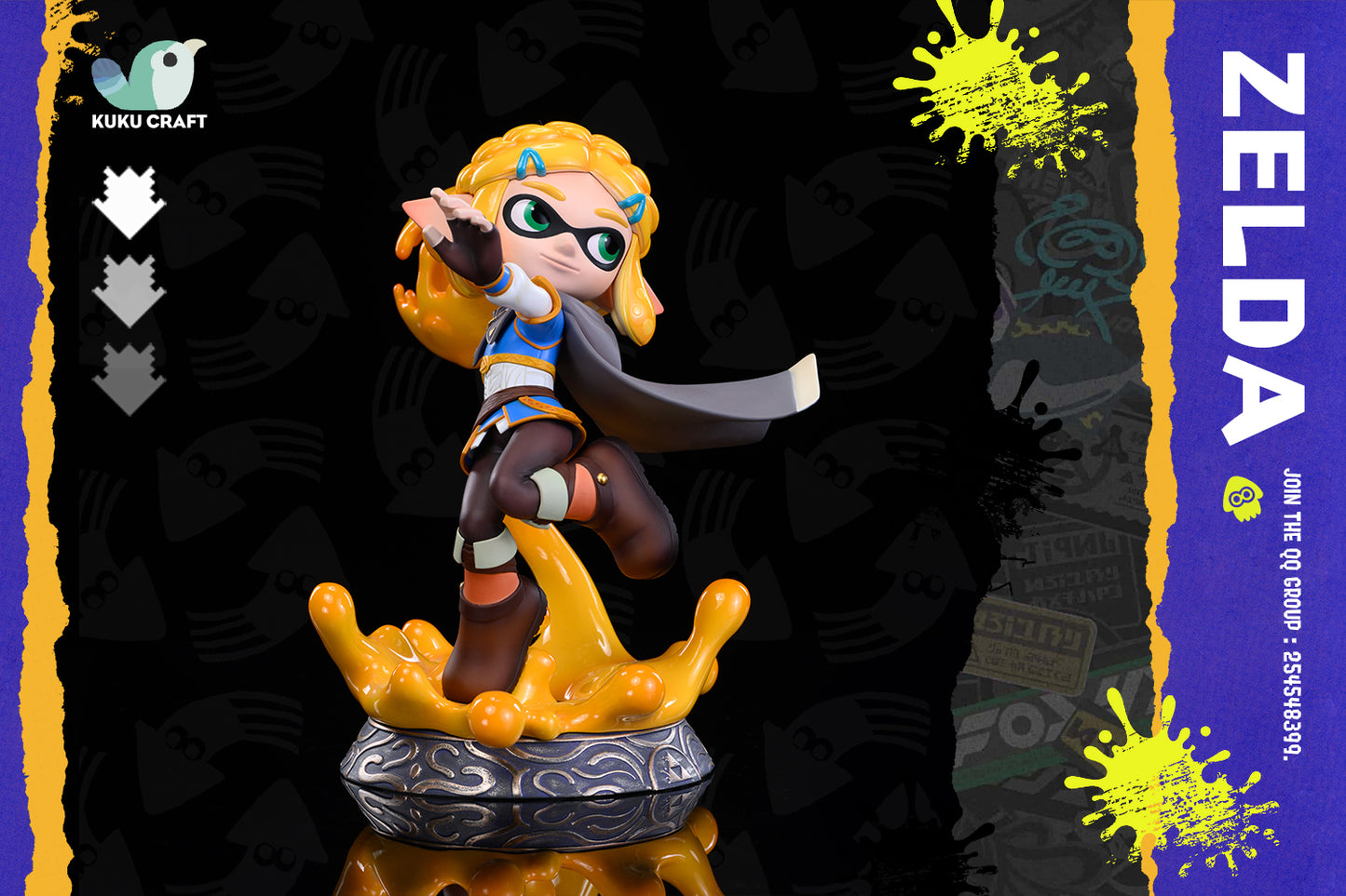 [Pre-Order] KukuCraft Studio - Statue - The Legend of Zelda x SPLATOON - Squid Link & Zelda