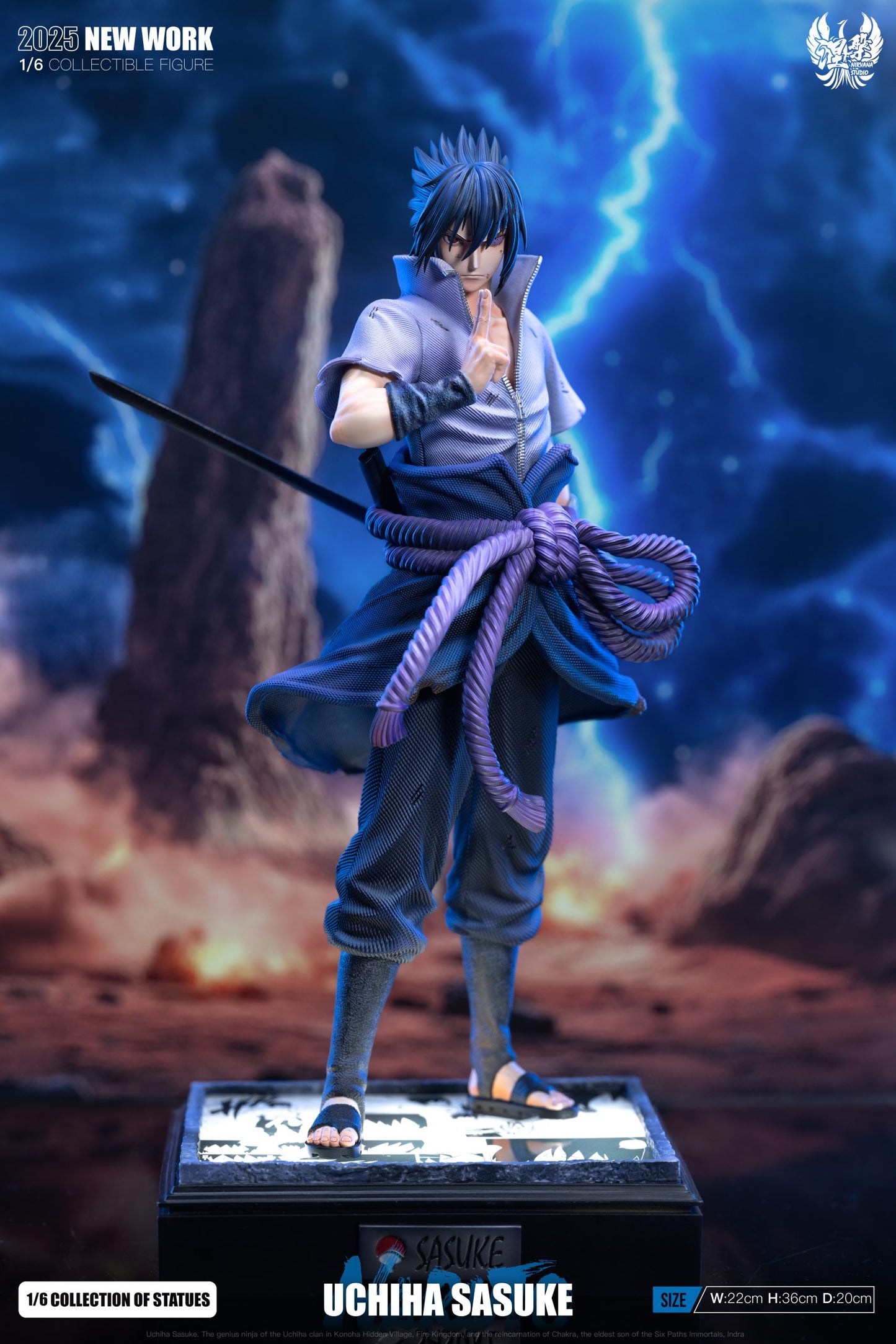 [Warehouse in Stock] Nirvana Studio - Statue - Naruto - Uchiha Sasuke Life Series #2 Ninja World War Sasuke