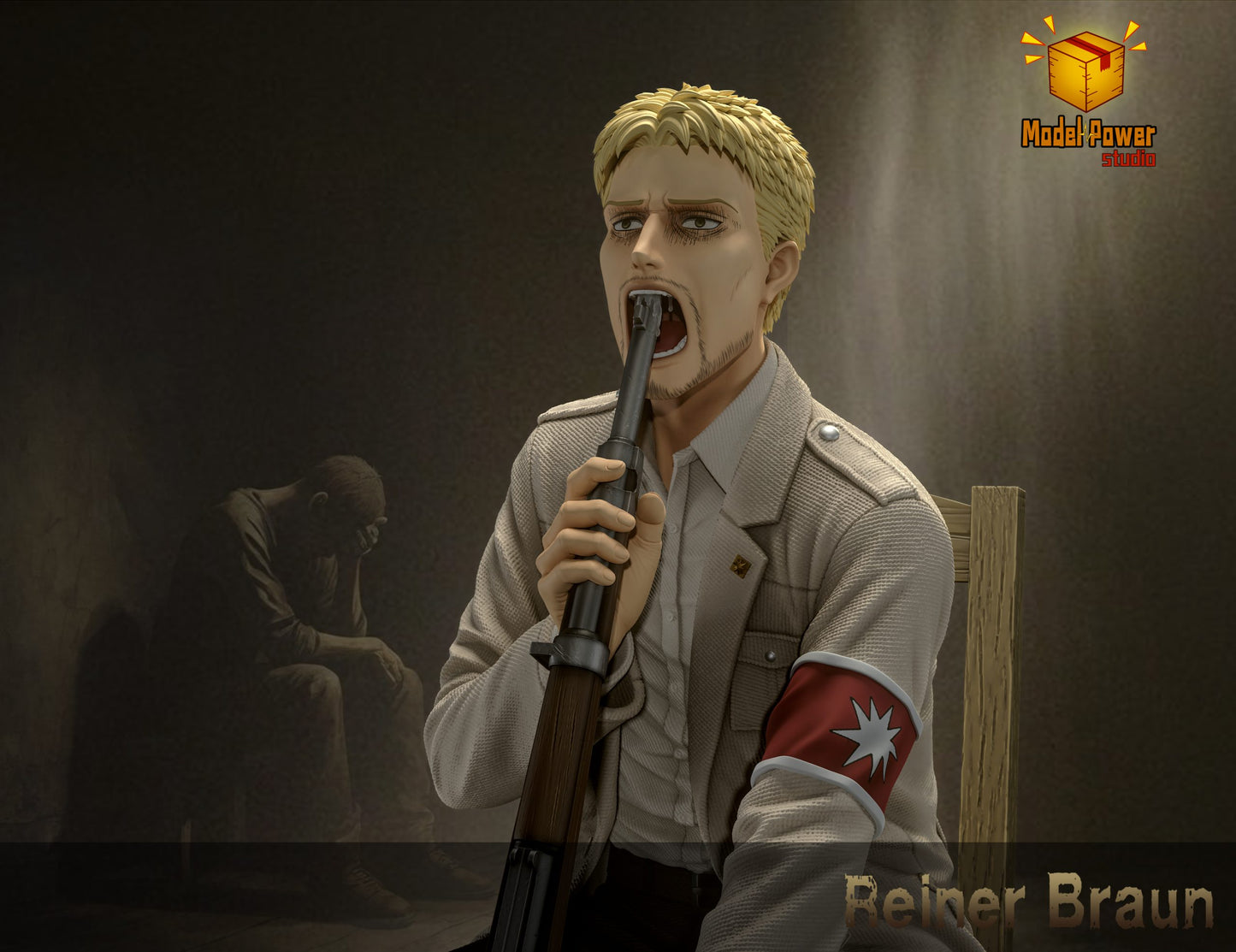 [Pre-Order Closed] Model Power Studio - Statue - Attack on Titan - Despairing Reiner Braun