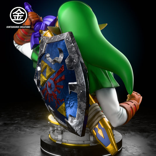 [Pre-Order Closed] Kintsukuroi creations Studio - Statue - The Legend of Zelda - OOT ADULT LINK and OOT DARK LINK BUSTS