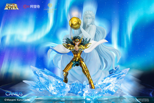 [Pre-Order] Zodiakos Studio - Statue - Saint Seiya - Aquarius Gold Saint Camus with LED (Licensed)