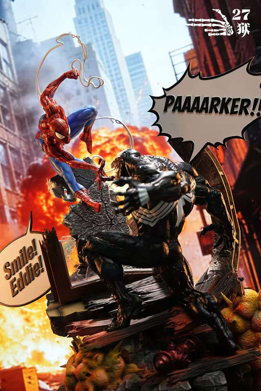 [Pre-Order] 27abyss Studio - Statue - Marvel - Spider Man vs Venom with LED