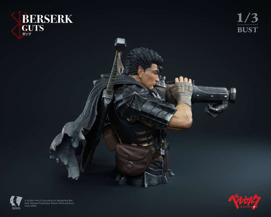 [Pre-Order Closed] BIHS Studio - Statue - Berserk - Guts The Black Swordsman's Berserk Moment Bust
