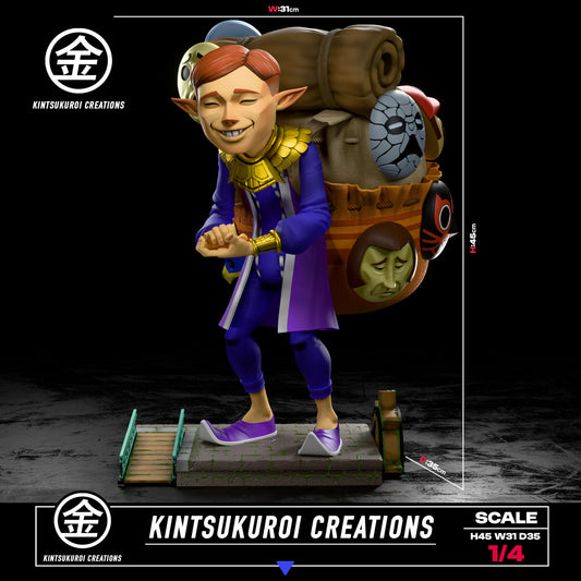 [Pre-Order] Kintsukuroi creations Studio - Statue - Happy & Angry Mask Salesman The Legend of Zelda