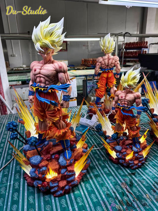 [Warehouse in Stock] DU Studio - Statue - Dragon Ball The First Super Saiyan 2.0 Son Goku