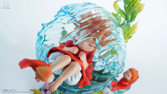 [Pre-Order] KYUU Studio  - Statue - Hayao Miyazaki Whisper of Nature Series #2 Sleeping Ponyo Ponyo on the Cliff