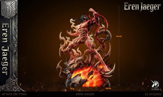 [Pre-Order] K1 Studio - Statue - Roaring Eren Jaeger Attack on Titan