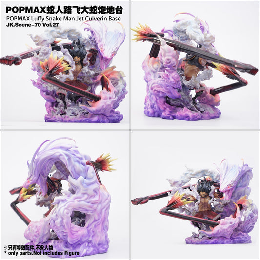 [Pre-Order] JacksDo Studio - Statue - POPMAX Luffy Snake Man Jet Culverin Base One Piece