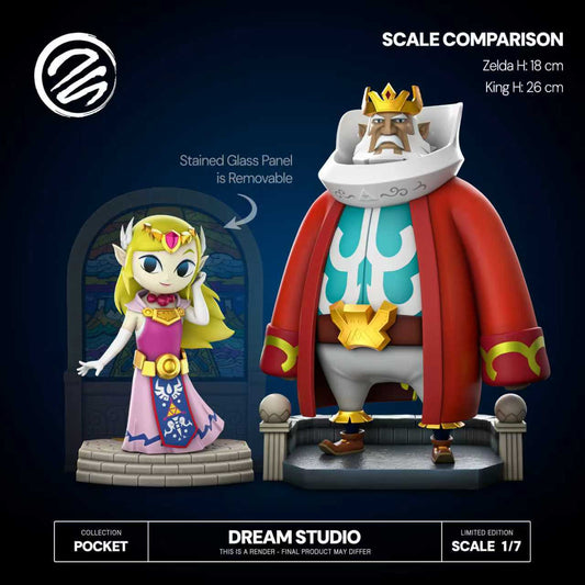 [Pre-Order Closed] Dream Studio - Statue - King of Hyrule & Princess Zelda WW The Legend of Zelda