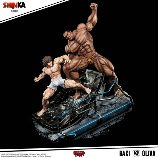 [Pre-Order] Shinka Studio - Statue - Baki the Grappler - Baki VS Oliva 1/6 Statue (Licensed)