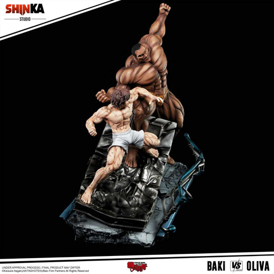 [Pre-Order] Shinka Studio - Statue - Baki the Grappler - Baki VS Oliva 1/6 Statue (Licensed)