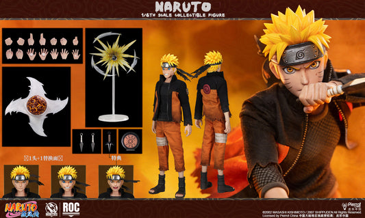 [Pre-Order] ROCKETTOYS Studio - Action Figure - Naruto Shippuden Naruto Uzumaki Sage Mode Ver. X Battle Damage Ver. 1/6 Action Figure (Licensed)