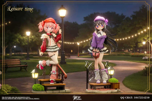 [Pre-Order] Chen Yu Studio - Statue - Puella Magi Madoka Magica - Kaname Madoka & Akemi Homura with LED