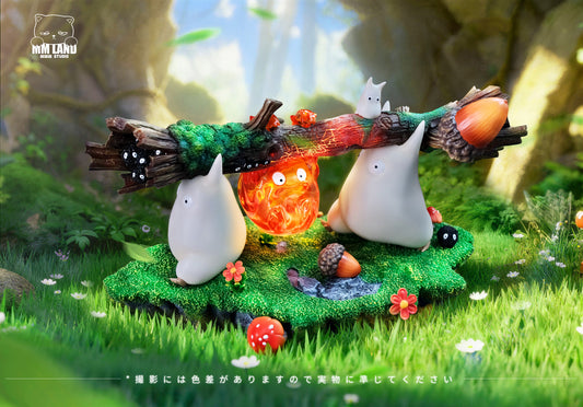[Pre-Order Closed] MMLAND Studio - Statue - Calcifer X Totoro Howl's Moving Castle X My Neighbor Totoro
