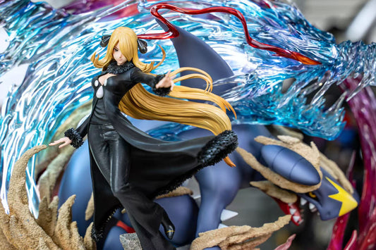 [Warehouse in Stock] Fantasy studio - Statue - Pokémon - Cynthia & Garchomp Black version