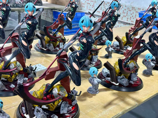 [Warehouse in Stock] ORIGIN Studio - Statue - Neon Genesis Evangelion - Black Combat Suit Ayanami Rei