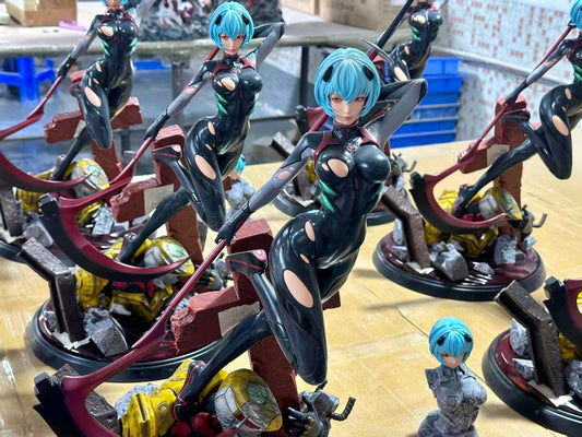 [Warehouse in Stock] ORIGIN Studio - Statue - Neon Genesis Evangelion - Black Combat Suit Ayanami Rei