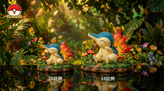 [Pre-Order] PocketPals Studio - Statue - Slow-Burning Spark: Cyndaquil Pokémon