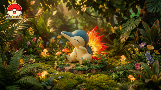 [Pre-Order] PocketPals Studio - Statue - Slow-Burning Spark: Cyndaquil Pokémon