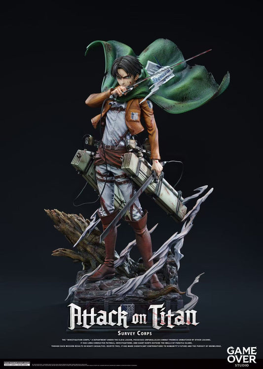 [Pre-Order] Game Over Studio - Statue - Levi Ackerman Attack On Titan