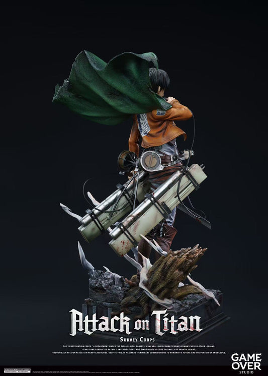 [Pre-Order] Game Over Studio - Statue - Levi Ackerman Attack On Titan