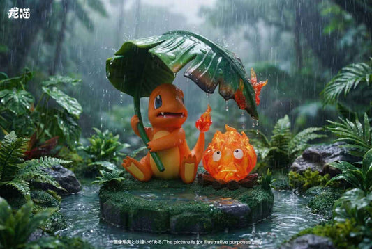 [Pre-Order] LongMiao Studio - Statue - Calcifer X Charmander Howl's Moving Castle X Pokémon