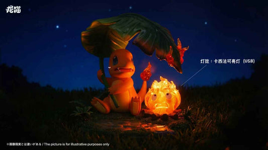 [Pre-Order] LongMiao Studio - Statue - Calcifer X Charmander Howl's Moving Castle X Pokémon