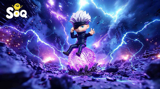[Pre-Order] SOQ Studio - Statue - Q ver Gojo with LED Jujutsu Kaisen