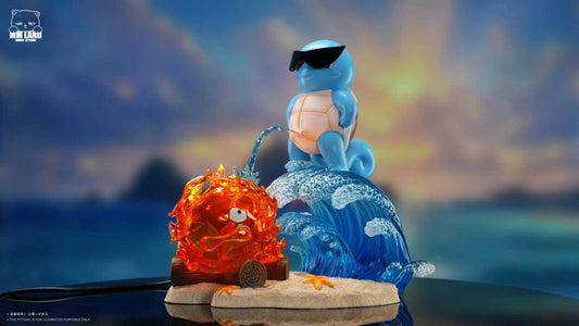 [Pre-Order] MMLAND Studio - Statue - Squirtle X Calcifer Pokémon X Howl's Moving Castle