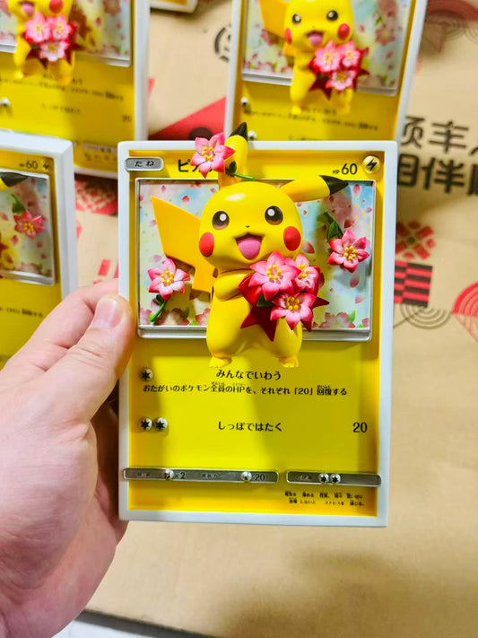 [Warehouse in Stock] GEISHA Studio - Statue - Pokémon Pikachu with flowers Card