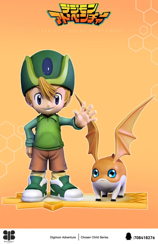 [Pre-Order] Butterfly Studio - Statue - Takaishi Takeru X Patamon Digimon