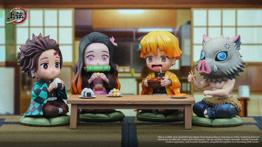 [Pre-Order] Shang Xian Studio - Statue - Tanjiro X Nezuko X Zenitsu X Inosuke Demon Slayer