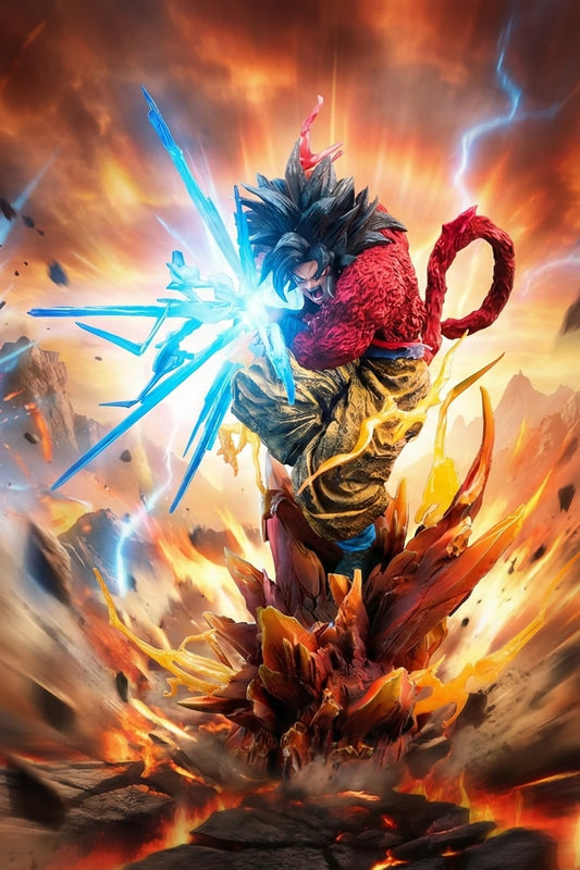 [Pre-Order] Iron Curtain Studio - Statue - Dragon Ball - SS4 & SS5 Goku with LED