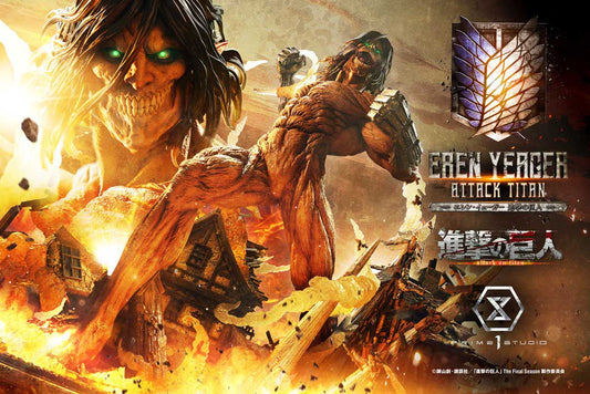 [Pre-Order] Prime 1 Studio - Statue - Ultimate Diorama Masterline TV animation Attack on Titan Eren Yeager Attack Titan UDMAOT-02 UDMAOT-02S (Licensed)