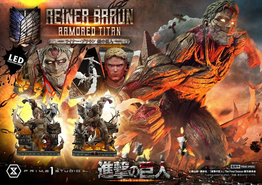 [Pre-Order] Prime 1 Studio - Statue - Ultimate Diorama Masterline TV animation Attack on Titan Reiner Braun Armored Titan UDMAOT-03 UDMAOT-03S (Licensed)