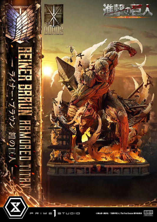 [Pre-Order] Prime 1 Studio - Statue - Ultimate Diorama Masterline TV animation Attack on Titan Reiner Braun Armored Titan UDMAOT-03 UDMAOT-03S (Licensed)