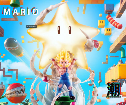 [Pre-Order] Chao She Studio - Statue - Super Mario - Super Saiyan Mario with LED