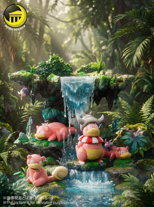 [Pre-Order] Moon Shadow Studio - Statue - Pokémon - Nature Series Slowpoke Family