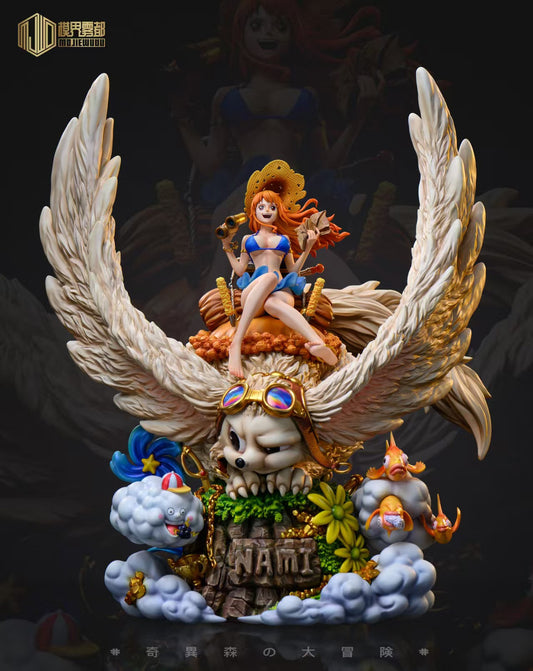 [Pre-Order] Mo Jie Wu Du Studio - Statue - Strange Forest Adventure #7 Nami X Long Eared Cat One Piece