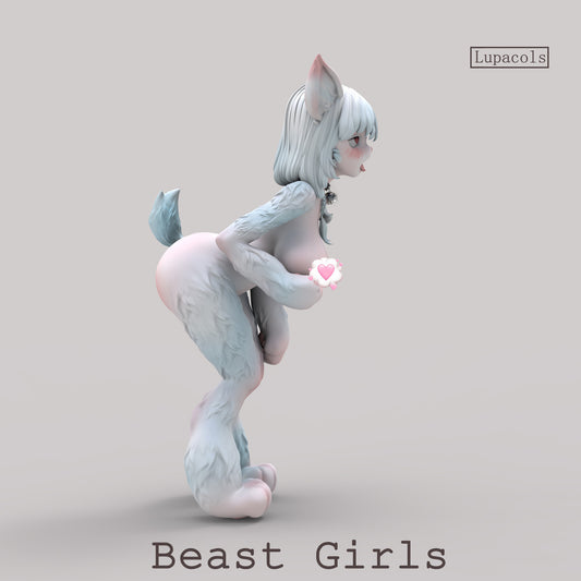 [Pre-Order] Lupacols Studio - Silicone Doll - Furry Kemono Musume Series Pink X White Kemono Musume (Licensed)