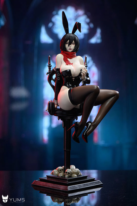 [Pre-Order] YUMS-Collectors Studio - Statue - Mikasa Ackerman Gothic Bunny Girl Attack On Titan